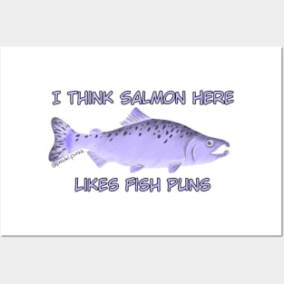 Salmon Pun Posters and Art